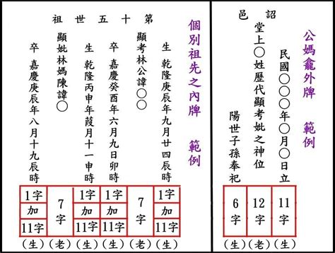 靈位牌寫法|如何正確的書寫牌位